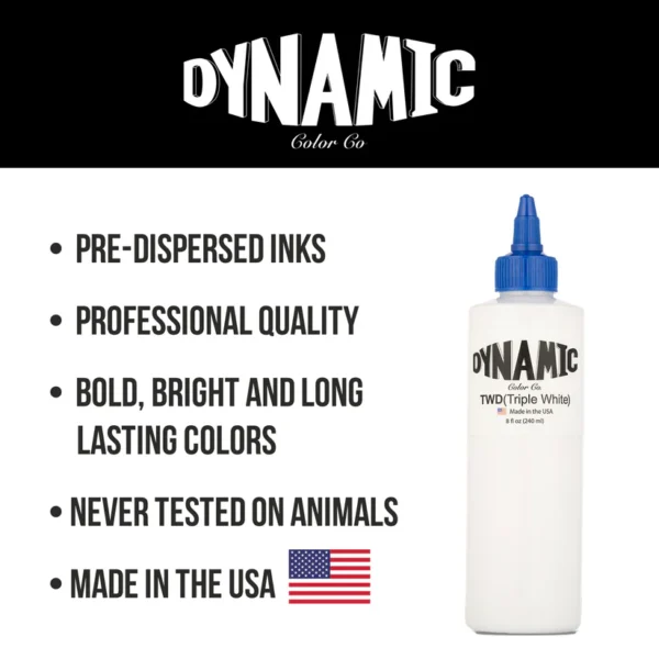 Dynamic Triple White 8oz. (240ml) Bottle - Image 6