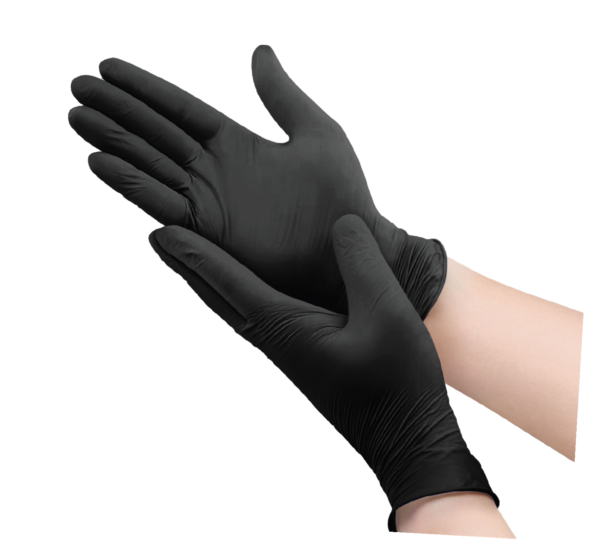 Gloves Black (100pcs) - Image 2